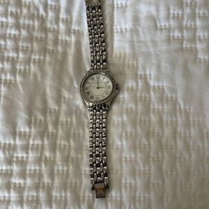 Silver Watch with Roman Numerals